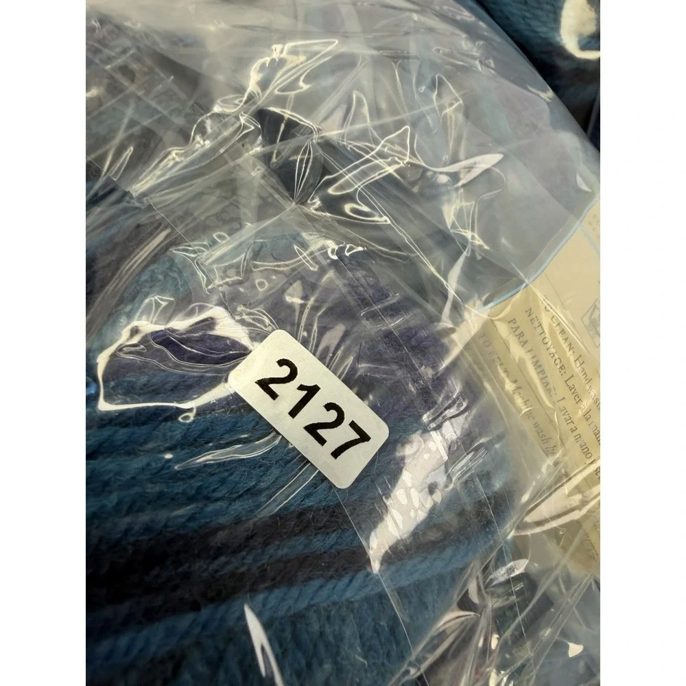 Lion Brand 100% Wool Felting Ocean Blue 78g/143yd Medium Worsted Lot Of 5 #2